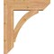 Ekena Millwork Thorton Slat Smooth Bracket w/ Offset Brace, Western Red Cedar, 7 1/2"W x 26"D x 30"H BKT0806X26X30THR06SWR - alternate 3